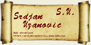 Srđan Uzanović vizit kartica